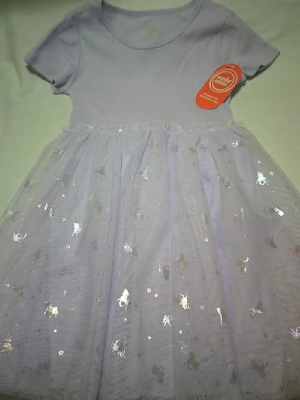 NEW GIRLS WONDER NATION SIZE S 6-7 SS TUTU DRESS LAVENDER SUNRISE SPECIAL OCCASI